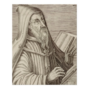 Poster Saint Augustin de Hippo Docteur de l'Église