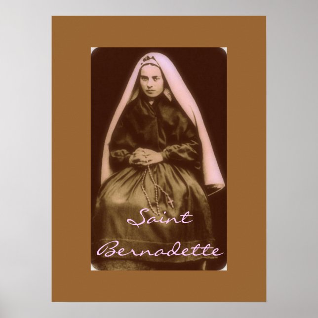 Poster saint bernadette (Devant)