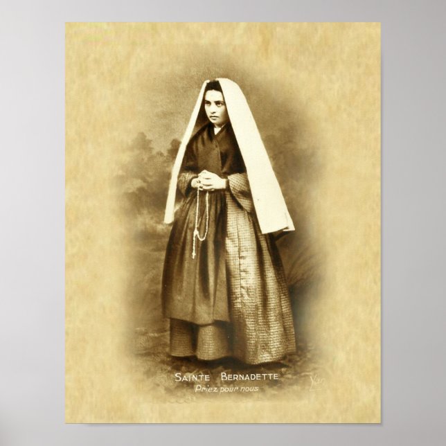 Poster Saint Bernadette Soubirous (Devant)