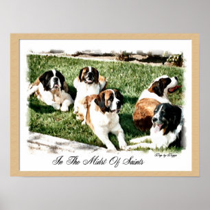 Poster Saint Bernard Art