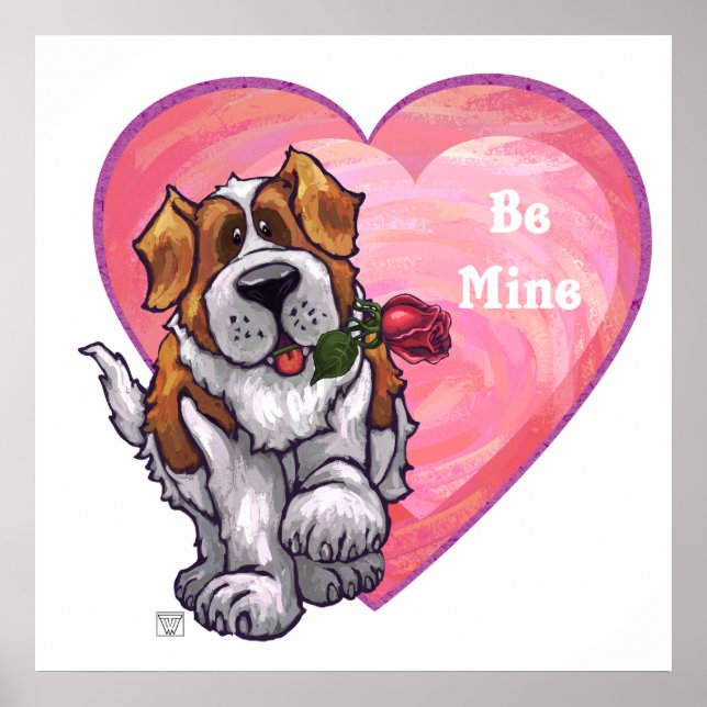 Poster Saint-Bernard Valentin (Devant)