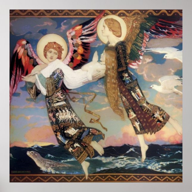 Poster "Saint Bride" Angel Art de John Duncan (Devant)
