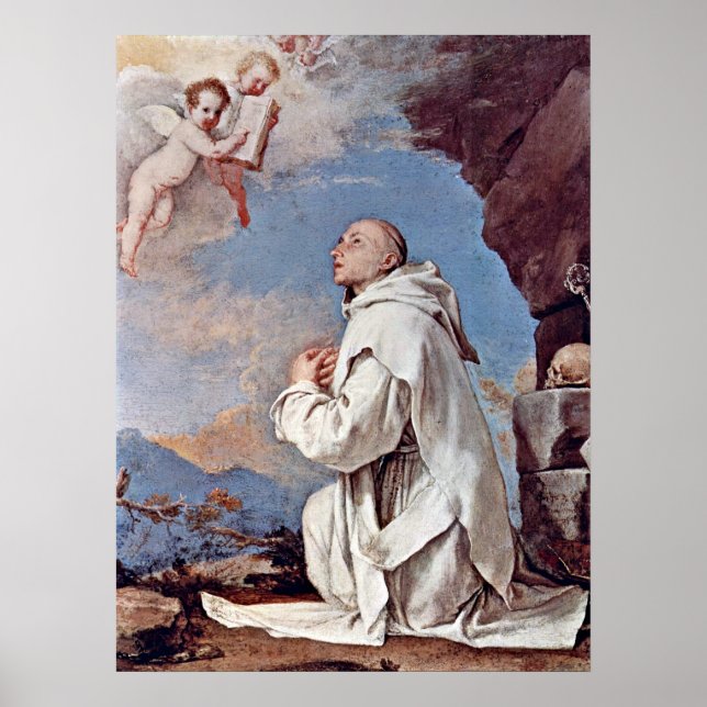 Poster Saint Bruno le carthusien par Jusepe de Ribera (Devant)