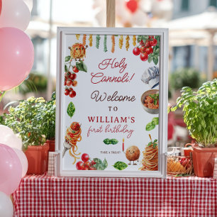 Poster Saint Cannoli petite boulette de viande 1er annive