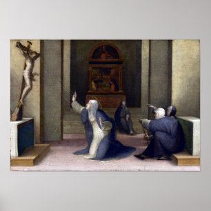 Poster Saint Catherine de Domenico Beccafumi de Sienne