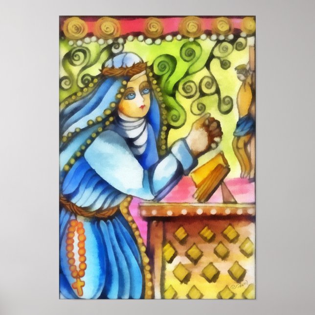Poster Saint-Catherine de Sienne (Devant)