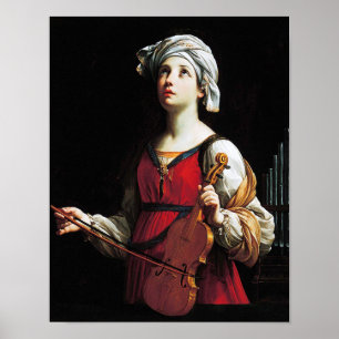 Poster Saint Cecilia (St. Cecilia), Guido Reni