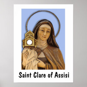 Poster Saint Clare d'Assise