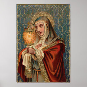 Poster Saint Clare d'Assisi