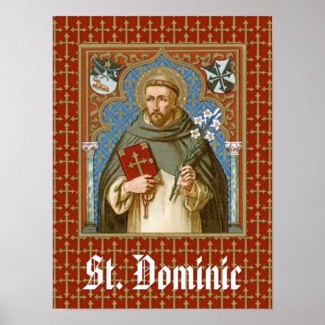 Poster Saint Dominique de Guzman (BK 011) (Devant)