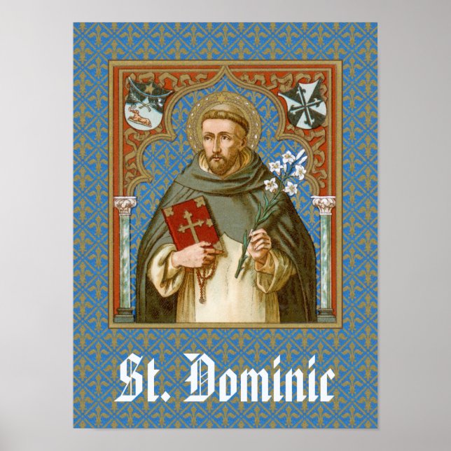 Poster Saint Dominique de Guzman (BK 011) (Devant)