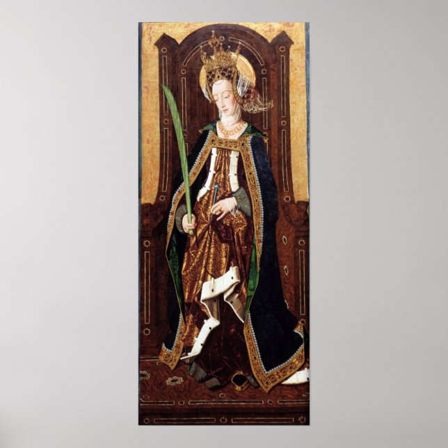 Poster SAINT ENGRATIA Père Noël Engracia De Saragosse (Devant)
