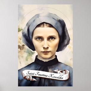 Poster Saint Faustina Kowalska