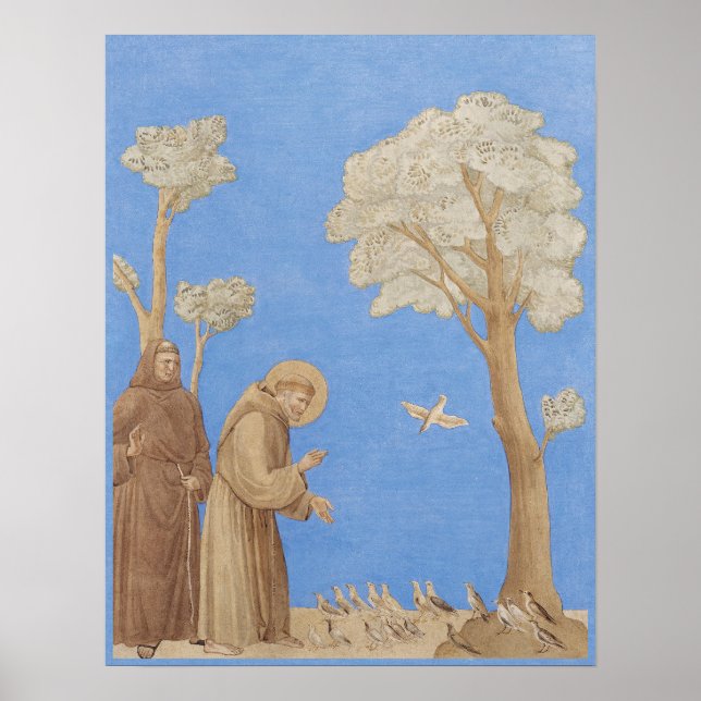 Poster Saint Francis preaching to the birds CC1165 (Devant)