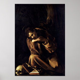 Poster Saint François dans la méditation