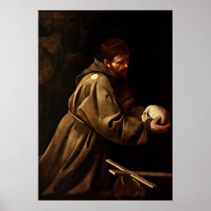 Poster Saint François dans la prière
