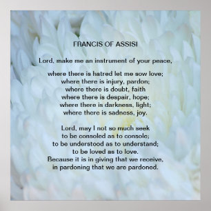 Poster Saint François d'Assise
