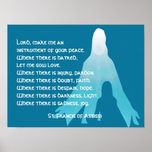 Poster Saint François d'Assise