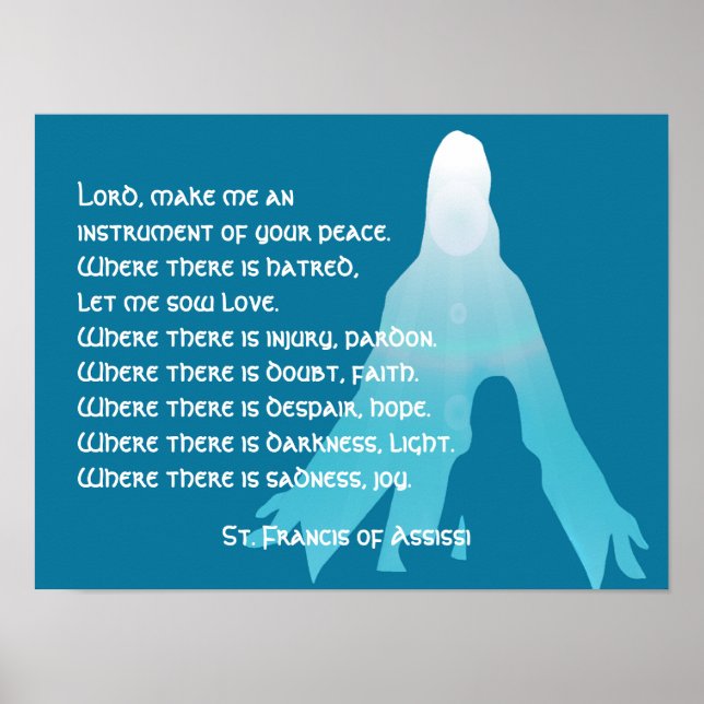 Poster Saint François d'Assise (Devant)