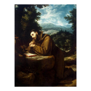 Poster Saint François d'Assise