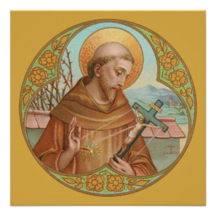 Poster Saint François d'Assise (BK 002)
