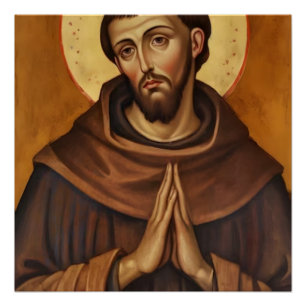 Poster Saint François d'Assise – Foi Inspirante