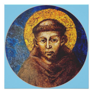 Poster Saint François d'Assise Le Cantique de la Création