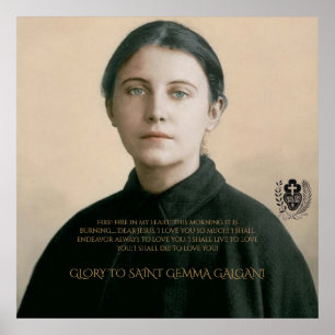 POSTER SAINT GEMMA GALGANI