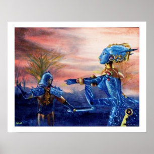 POSTER SAINT GEORGE ET DRAGON ALIEN