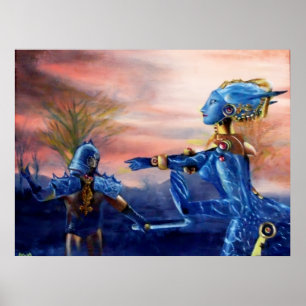 POSTER SAINT GEORGE ET DRAGON ALIEN
