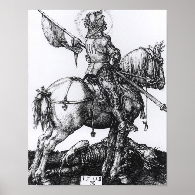 Poster Saint George et le Dragon, 1508 (Devant)