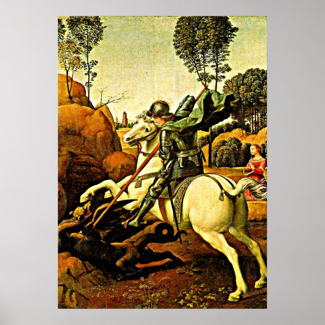 Poster Saint George et le Dragon, les beaux-arts (Devant)