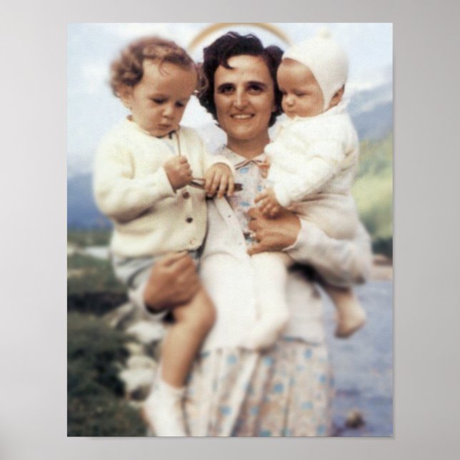 POSTER SAINT GIANNA MOLLA JOURNÉE MODERNE SAINT. (Devant)