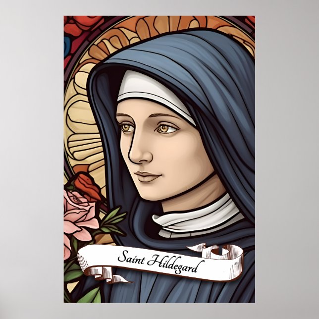 Poster Saint Hildegard de Bingen (Devant)