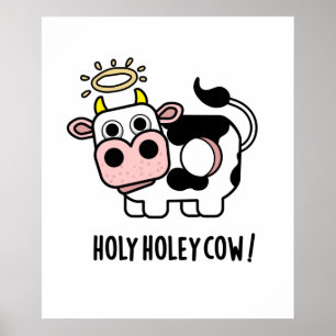 Poster Saint Holey vache drôle animal jeu
