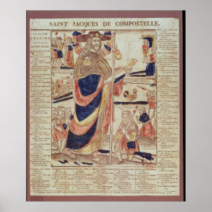 Poster Saint Jacques de Compostelle, vers 1824
