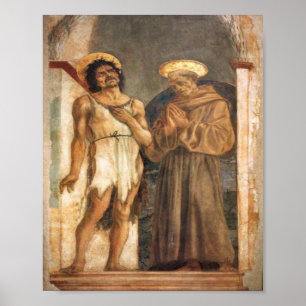 Poster Saint Jean Baptiste et Saint François d'Assise