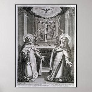 Poster Saint Jean de la Croix et Sainte Thérèse d'Avila