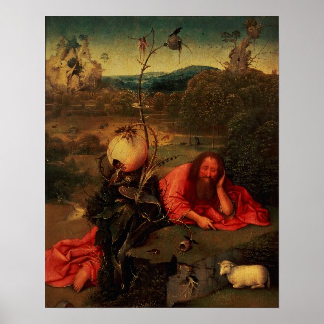 Poster Saint Jean le Baptiste dans la méditation (Devant)