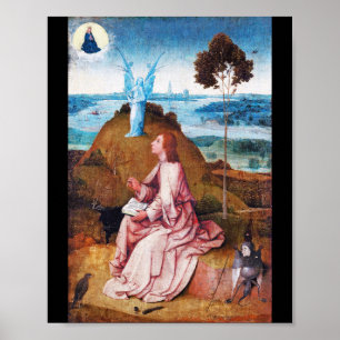 Poster Saint Jean l'évangéliste sur Patmos, Bosch