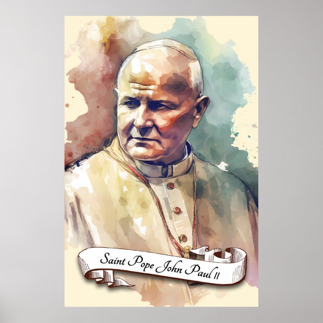 Poster Saint-Jean-Paul II (Devant)