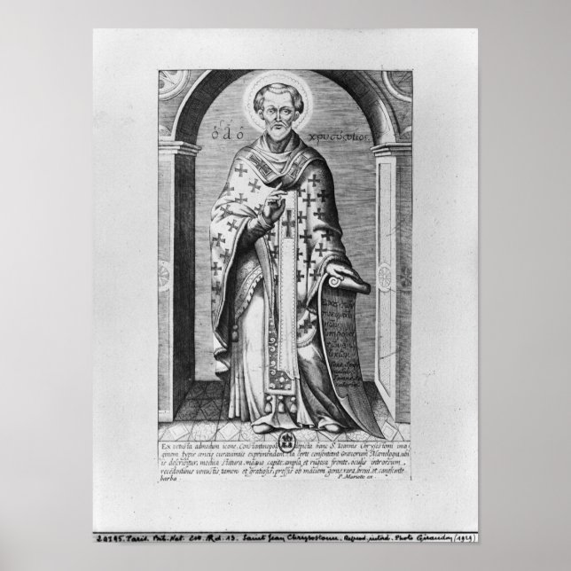 Poster Saint John Chrysostome, XVIIe siècle (Devant)