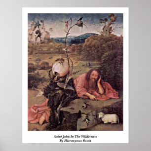 Poster Saint John Dans Le Désert Par Hieronymus Bosch
