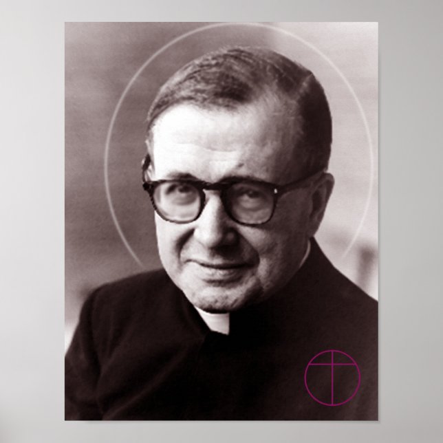 Poster Saint Josemaría Escrivá (Devant)