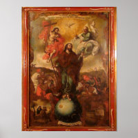 Saint Joseph avec la Sainte Trinité