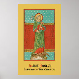 Poster Saint Joseph, protecteur de l'Église (VVP 09)
