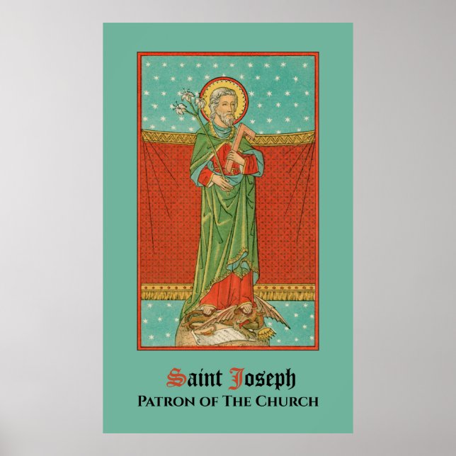 Poster Saint Joseph, protecteur de l'Église (VVP 09) (Devant)