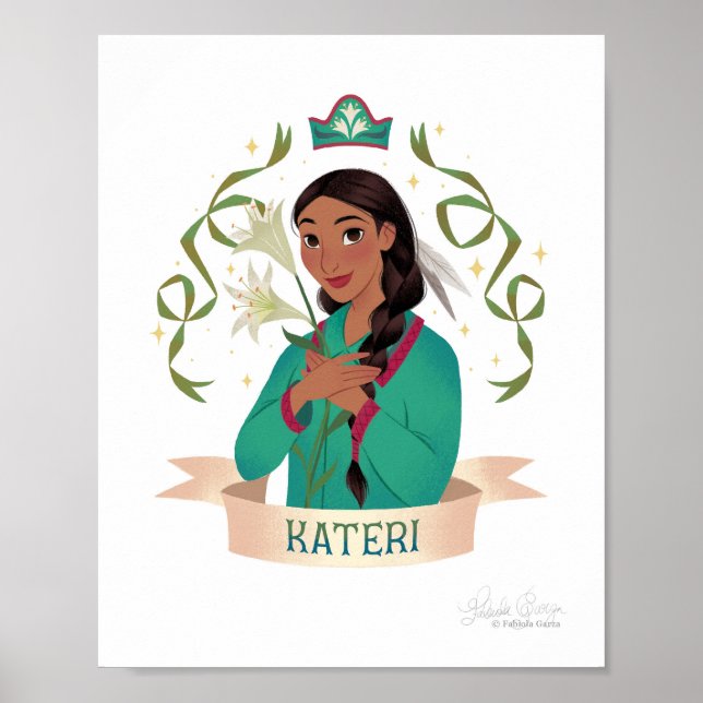 Poster Saint Kateri Tekakwitha Art Print (Devant)