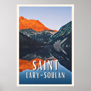 Poster Saint-Lary-Soulan Station de ski