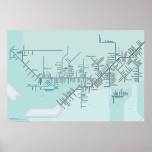 Poster Saint-Laurent supérieur